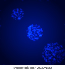 Silver Stars Vector Blue Background. Shiny Elegant Snow Texture. Bokeh Snowflake Design. Falling Snowfall Pattern.