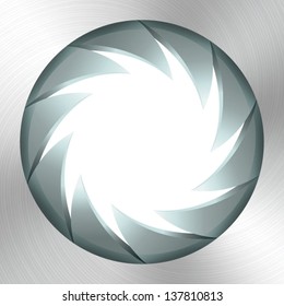 silver steel blade