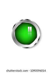 Silver sticker isolated