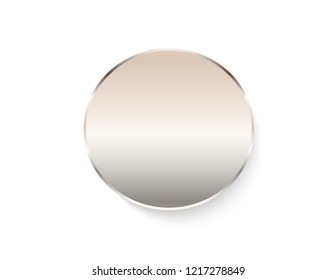 Silver sticker isolated