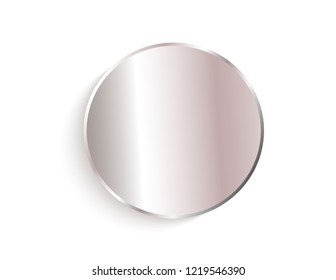 Silver sticker isolated