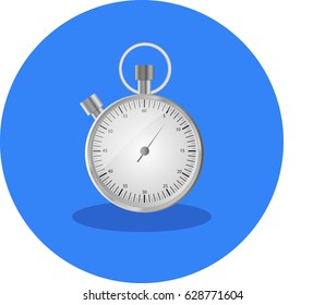 Silver stopwatch