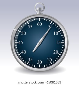 Silver stopwatch