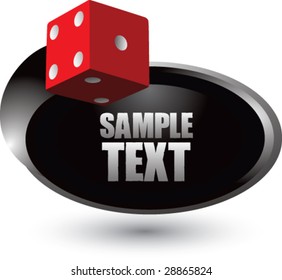 silver swoosh dice icon