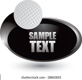 silver swoosh golf ball icon