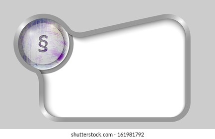 silver text box for any text with transparent paragraph
