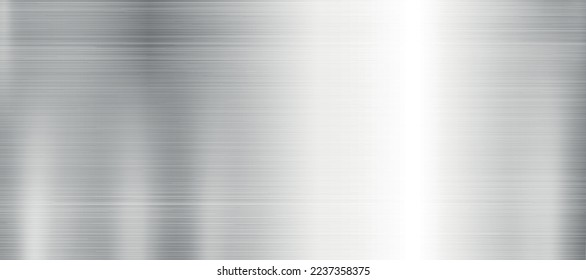 Silver texture, aluminum web background template - Vector illustration