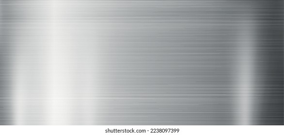 Silver texture, aluminum web background template - Vector illustration