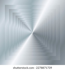 Silver texture gradient vector background. Metallic design for frames, banners and labels. Realistic abstract steel pattern. Elegant light and shiny metal template.