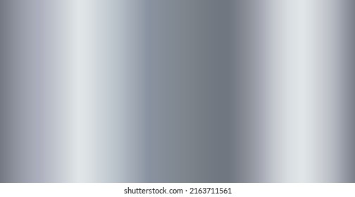 Textura plateada, plancha de fondo panorámica de acero - Ilustración vectorial