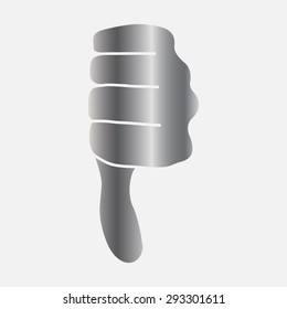 Silver thumbs down  icon