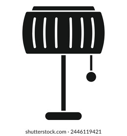 Silver torcher icon simple vector. Minimalist decor. Illuminate led light