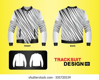 silver tracksuit design vector illustration