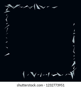 Silver triangles, fragments not a dark background Modern background for wallpaper, packaging, banner, covers, tiles, printing, advertising