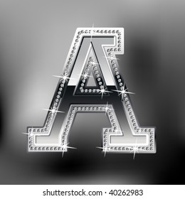 Silber-Schrift. Glossaralphabet A