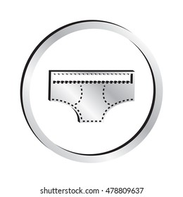 Silver Underwear Briefs Icon