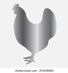 Silver Variety silhouettes chicken