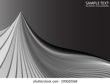 Silver vector abstract hill  design background - Web modern design vector illustration
