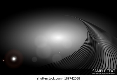 Silver vector background design illustration - Futuristic intergalactic abstract vector background illustration