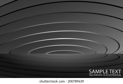 Silver vector endless abstract background illustration - Vector curvatures spreading abstract background template