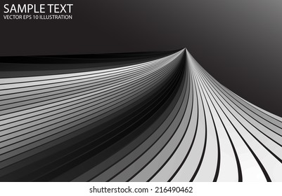 Silver vector lighted metal design background - Abstract modern design template illustration