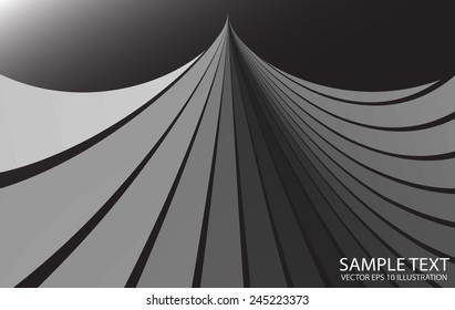 Silver vector lighted and swirled background template -  Metal abstract vector background design illustration