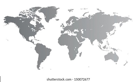 Mapa portador de plata del mundo.