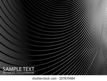 Silver vector metallic background illustration - Vector metal abstract moire effect background
