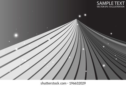 Silver vector space abstract futuristic background - Silver futuristic design template illustration