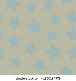silver vector stars on a gold background. seamless print for clothing or print. abstract stars.