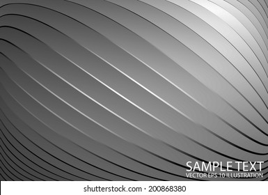 Silver vector surface reflective background illustration - Abstract vector metal background template