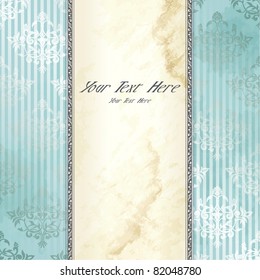 Silver Victorian vintage banner (eps10); jpg version also available