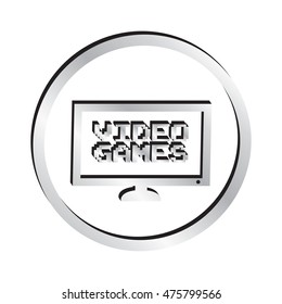 Silver Video Games Icon