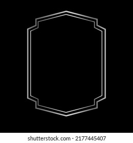 Etiquetas de marco de época plateadas. Marco de etiquetas clásicas Silver Vintage. Etiquetas vintage vacías. Etiquetas de artesanía retro. Etiquetas de botellas antiguas. ... Elementos de diseño de logotipos y pancartas. 