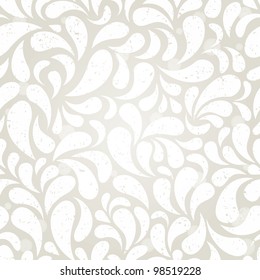 Silver vintage seamless background. EPS 10 vector illustration.