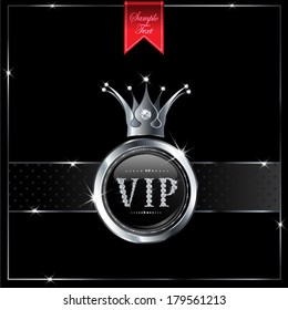 silver VIP with crown