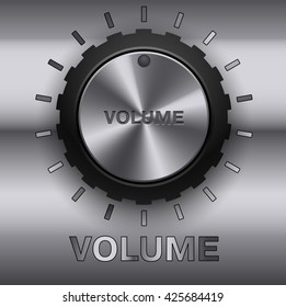 silver volume button