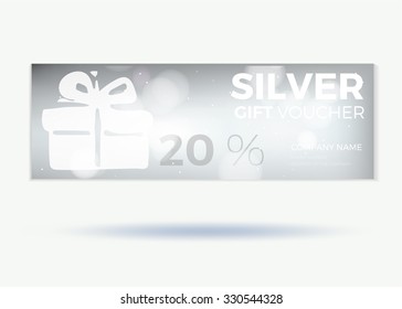 silver voucher template