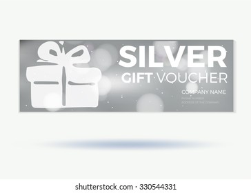 silver voucher template