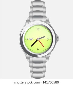 silver watch