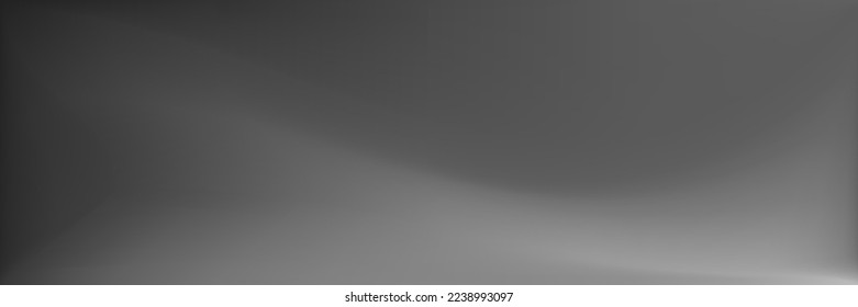 Fondo de superficie suave de agua plateada. Fondo de moda blanco y negro de aluminio. Ilustración de superficies lisas en blanco. Malla vibrante de gradiente ondulado. Malla gradiente ondulada monocromática gris.