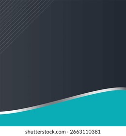 Silver Wave Divider on Dark Teal Gradient Background – Abstract Diagonal Line Texture Design