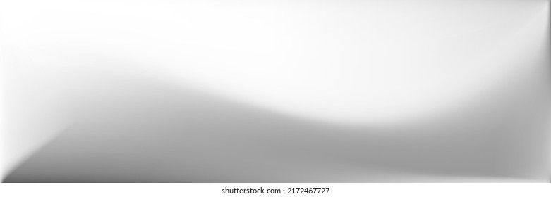Silver Wavy Gradient Mesh. Monochromatic Vibrant Wavy Gradient Mesh. Water  Alluminium Trendy Background. Metallic Smooth Surface Illustration. Gray Blank Modern Design Backdrop.
