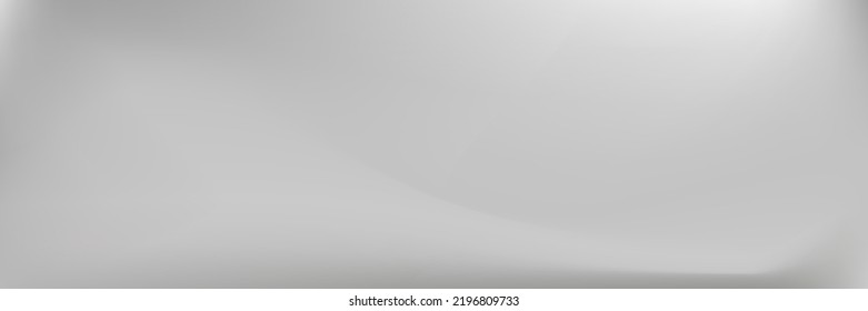 Silber-Wetter-Fluid Smog Flow Gradient Mesh. Leichte Wolke Rauch Cloud weißer Farbverlauf-Hintergrund. Sky Curve Wasser Liquid Metal Pastellton Tapete. Hellgraues Monochrom Wavy Gray unscharfes Design Pic.