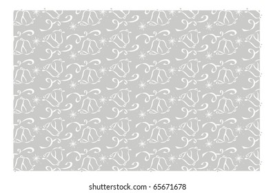 Silver Wedding Bell Background Pattern