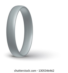 silver wedding rings isolated on white background,vector style