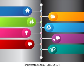 silver white black modern time line template for website computer graphic and technology. text box. colorful. timeline