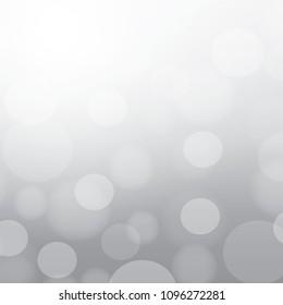 silver and white bokeh lights defocused. abstract background