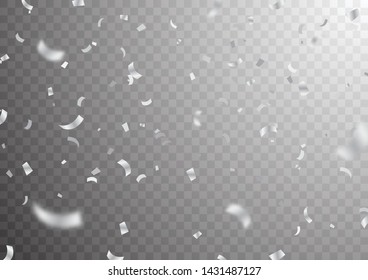 
Silver and white confetti for festivals and parties can be separated from the transparent background.