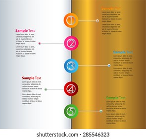 silver white gold modern time line template for website computer graphic and technology. text box. colorful